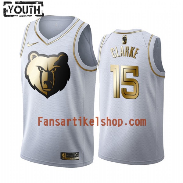 NBA Memphis Grizzlies Trikot Brandon Clarke 15 Nike 2019-2020 Weiß Golden Edition Swingman - Kinder NBA Memphis Grizzlies Trikot Brandon Clarke 15 Nike 2019-2020 Weiß Golden Edition Swingman - Kinder
